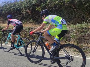 Los cadetes y junior del Club Ciclista Oscense se enfrentaron a un duro recorrido en tierras navarras